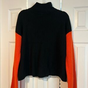 Black and Orange Women's Sweater